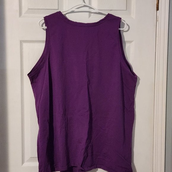 Penningtons DC Girlfriend Purple Tank Top, Women's Size 2x - Picture 3 of 6